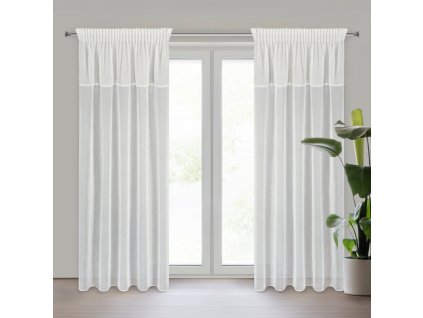 22930 zaslona gotowa agis 3 na tasmie 140 x 270 cm kremowy