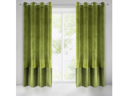 63883 zaslona gotowa aline 140 x 250 cm oliwkowy