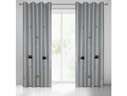 44590 zaslona gotowa alvin 140 x 250 cm srebrny