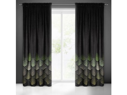 47257 zaslona gotowa angelina na tasmie 140 x 270 cm czarny