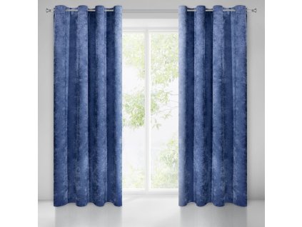 63589 zaslona gotowa anisa 140 x 250 cm granatowy
