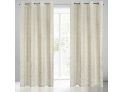 54310 zaslona gotowa areta 140 x 250 cm kremowy