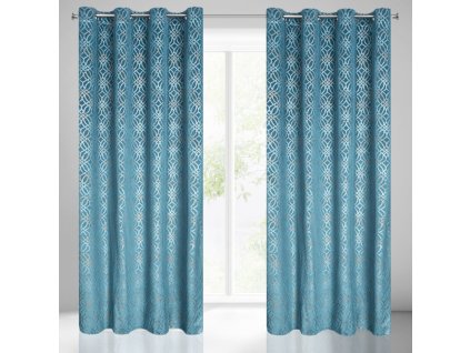 54319 zaslona gotowa areta 140 x 250 cm niebieski