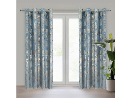 12076 zaslona gotowa aria 135 x 250 cm niebieski