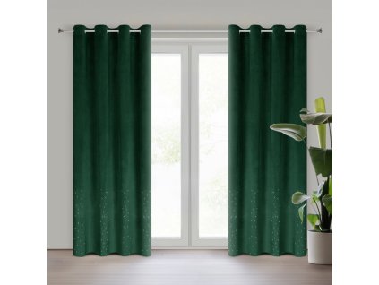 22969 zaslona gotowa ariadna 140 x 250 cm ciemnozielony