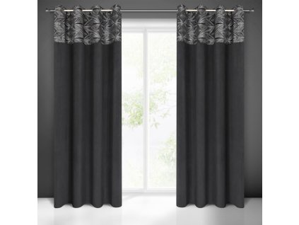 65794 zaslona gotowa ariana 140 x 250 cm czarny