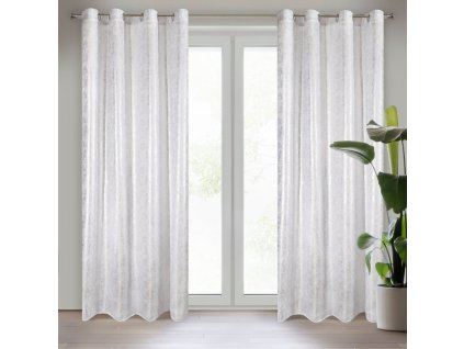 39163 zaslona gotowa asteria 140 x 250 cm srebrny