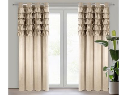 12553 zaslona gotowa aura 140 x 250 cm ciemnobezowy