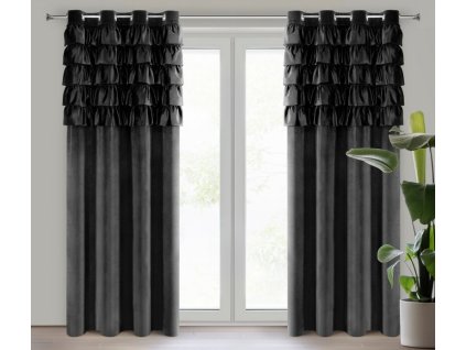 18808 zaslona gotowa aura 140 x 250 cm czarny