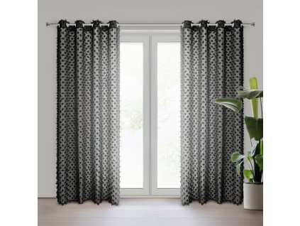 14257 zaslona gotowa aurelia 135 x 250 cm czarny