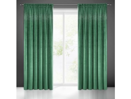 63562 zaslona gotowa aurora na tasmie 140 x 270 cm ciemnozielony