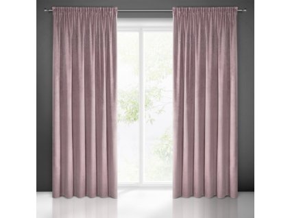 56875 zaslona gotowa aurora na tasmie 140 x 270 cm pudrowy roz