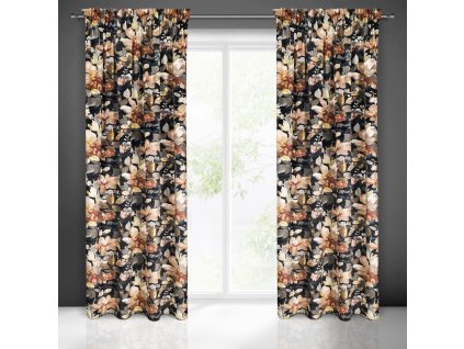 47041 zaslona gotowa betty na tasmie 140 x 300 cm grafitowy