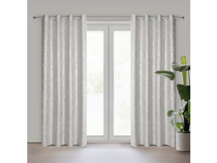 12412 zaslona gotowa blanka 140 x 250 cm srebrny