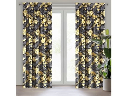 50935 zaslona gotowa bler na tasmie 140 x 270 cm czarny