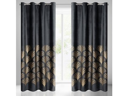 65770 zaslona gotowa bridget 140 x 250 cm czarny