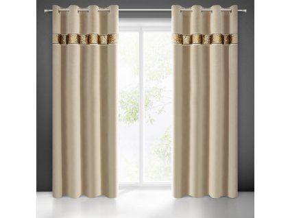 61054 zaslona gotowa bueno 140 x 250 cm bezowy