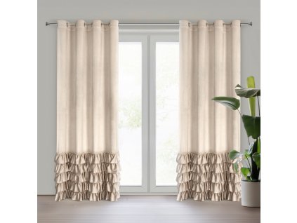 9073 zaslona gotowa carli 140 x 250 cm bezowy