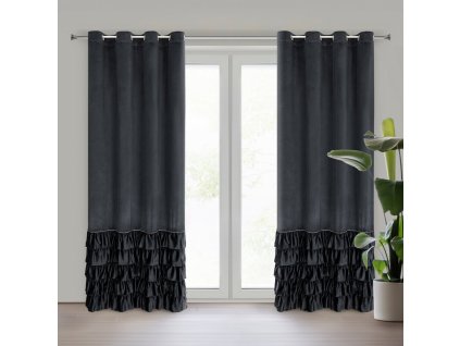 9067 zaslona gotowa carli 140 x 250 cm czarny