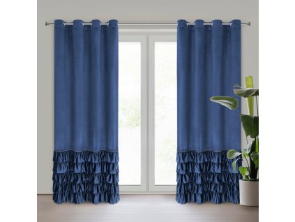 22990 zaslona gotowa carli 140 x 250 cm granatowy