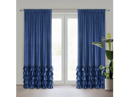 23005 zaslona gotowa carli na tasmie 140 x 250 cm granatowy