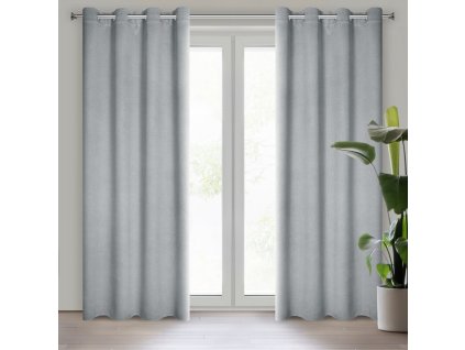 39700 zaslona gotowa carlo 135 x 250 cm srebrny