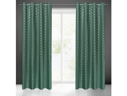 63049 zaslona gotowa cube 140 x 250 cm ciemnozielony