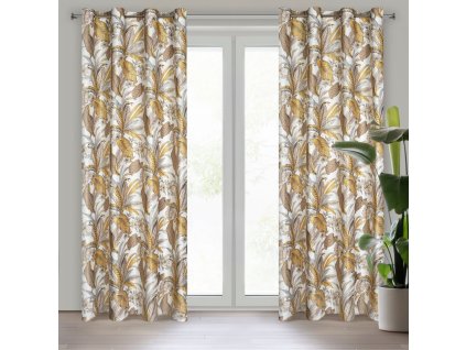 61207 zaslona gotowa d91 bari 140 x 250 cm bezowy