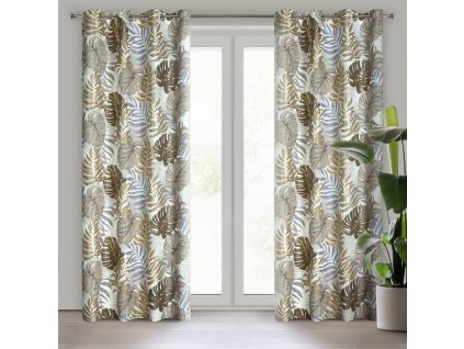 2263 zaslona gotowa d91 korfu 140 x 250 cm brazowy