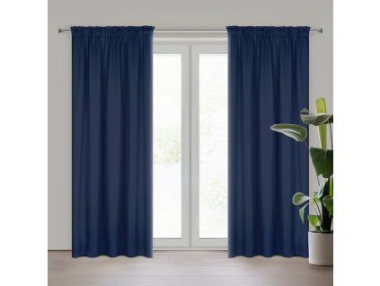 53137 zaslona gotowa d91 parisa na tasmie 135 x 270 cm granatowy