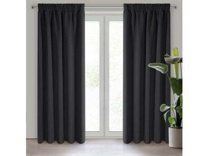 1840 zaslona gotowa d91 parisa na tasmie 140 x 270 cm czarny