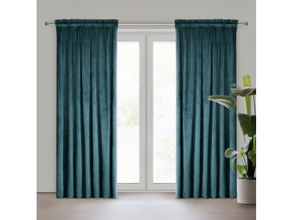 5671 zaslona gotowa d91 rosa na tasmie 135 x 300 cm ciemnoniebieski