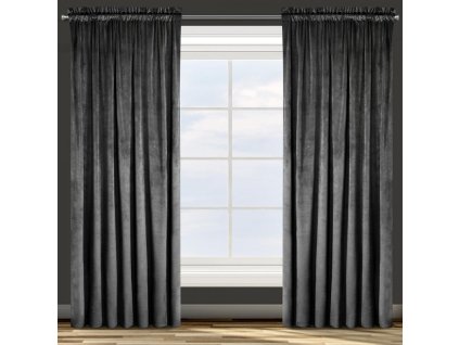 58003 zaslona gotowa d91 rosa na tasmie 140 x 270 cm czarny