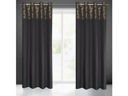 62590 zaslona gotowa dafne 140 x 240 cm czarny