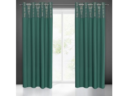 62506 zaslona gotowa dafne 140 x 250 cm zielony