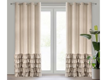 23107 zaslona gotowa dani 140 x 250 cm bezowy