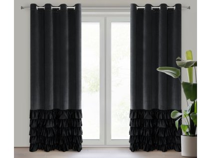 18799 zaslona gotowa dani 140 x 250 cm czarny