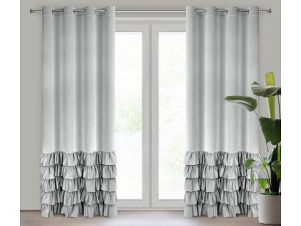 23110 zaslona gotowa dani 140 x 250 cm srebrny