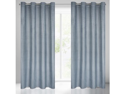 60643 zaslona gotowa darcy 140 x 250 cm granatowy