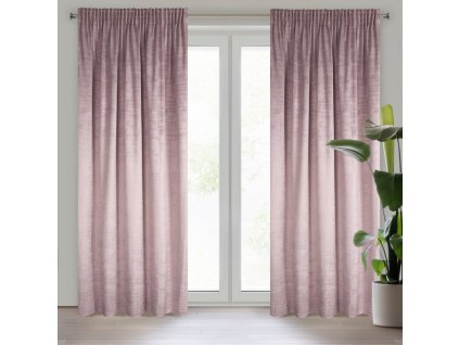 60505 zaslona gotowa daria na tasmie 140 x 270 cm rozowy