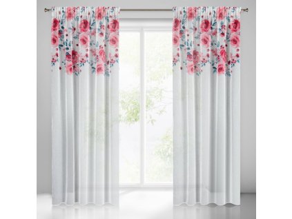 44350 zaslona gotowa eden na tasmie 140 x 270 cm bialy