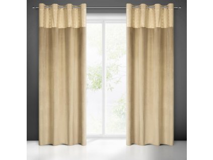 54208 zaslona gotowa elen 140 x 250 cm bezowy