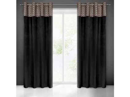 54205 zaslona gotowa elen 140 x 250 cm czarny