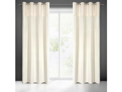 54202 zaslona gotowa elen 140 x 250 cm kremowy