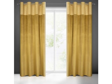 54211 zaslona gotowa elen 140 x 250 cm miodowy