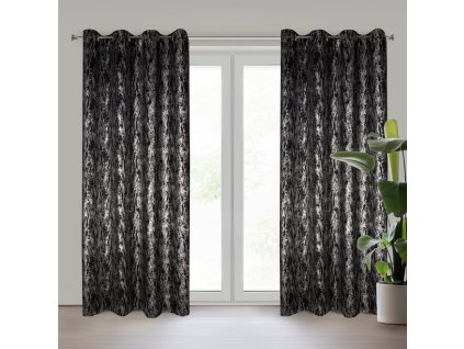 13096 zaslona gotowa elise 140 x 250 cm czarny