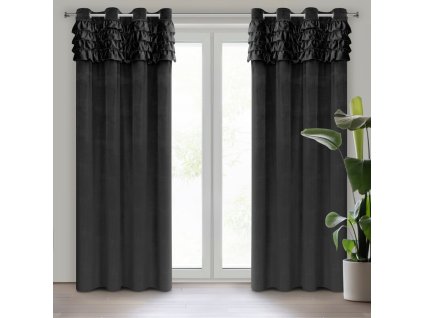 29005 zaslona gotowa erin 140 x 250 cm czarny