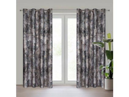 13171 zaslona gotowa ester 140 x 250 cm brazowy