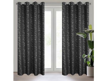 36046 zaslona gotowa evi 140 x 250 cm czarny