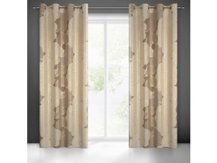 40009 zaslona gotowa frezja 140 x 250 cm bezowy